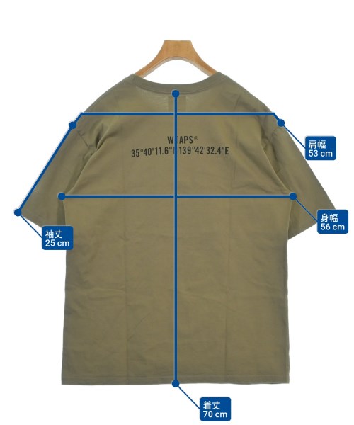 WTAPS（ダブルタップス）Tシャツ・カットソー カーキ サイズ:4(XL位) メンズ/2200688497071