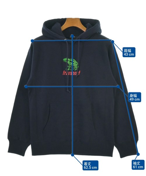 TRANSPORT（トランスポート）パーカー 紺 サイズ:M メンズ/2200620375030