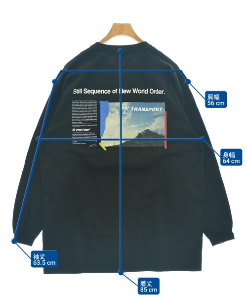 TRANSPORT（トランスポート）Tシャツ・カットソー 黒 サイズ:XL メンズ/2200719000089