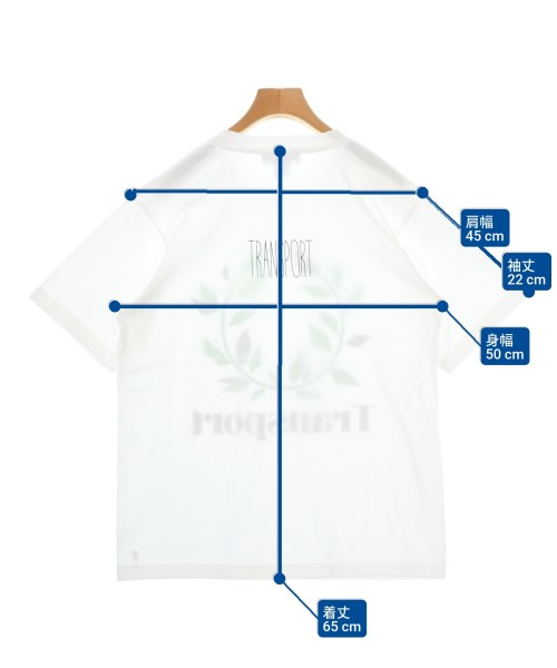 TRANSPORT（トランスポート）Tシャツ・カットソー 白 サイズ:M メンズ/2200682370066
