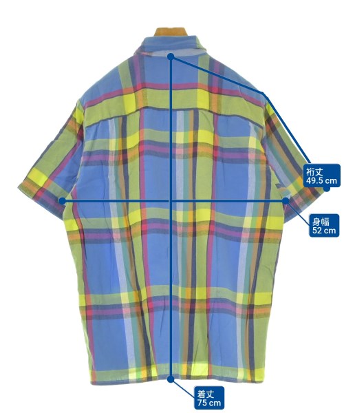 HEC-TIC（ヘクティク）カジュアルシャツ 青 サイズ:L メンズ/2200615488134