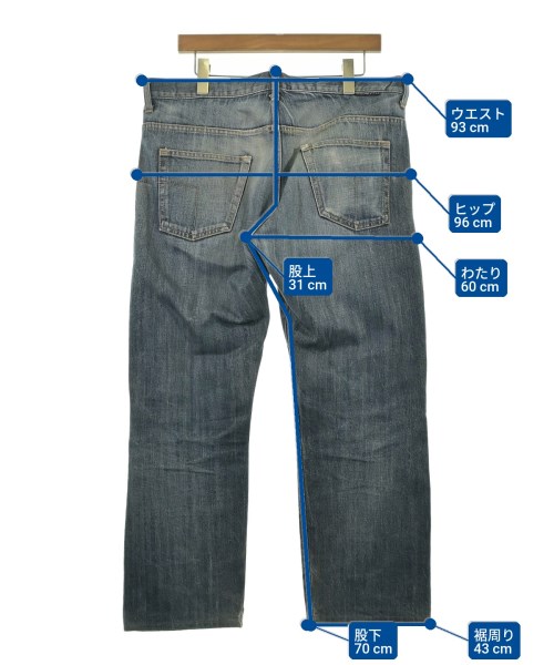 HEC-TIC（ヘクティク）デニムパンツ 紺 サイズ:-(XL位) メンズ/2200680963147