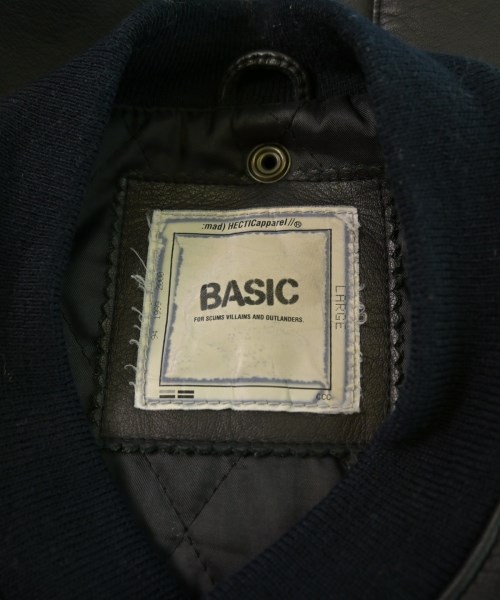 HEC-TIC（ヘクティク）スタジャン 黒 サイズ:L メンズ/2200656544011