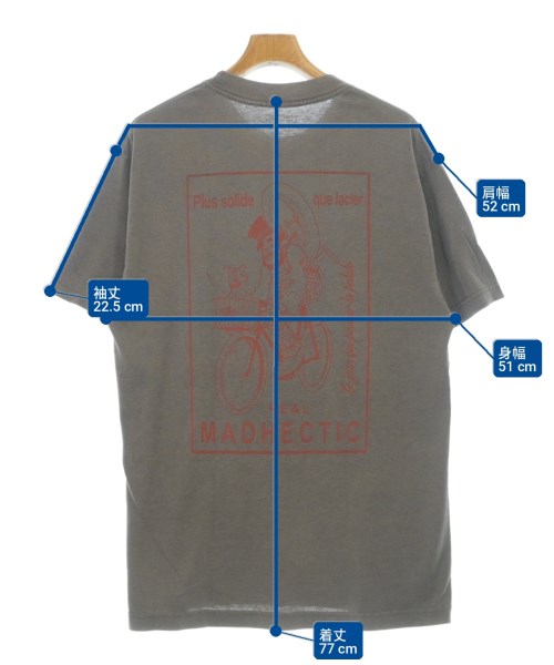 HEC-TIC（ヘクティク）Tシャツ・カットソー グレー サイズ:L メンズ/2200708313206