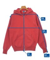 HEC-TIC（ヘクティク）パーカー 赤 サイズ:M メンズ/2200641223204