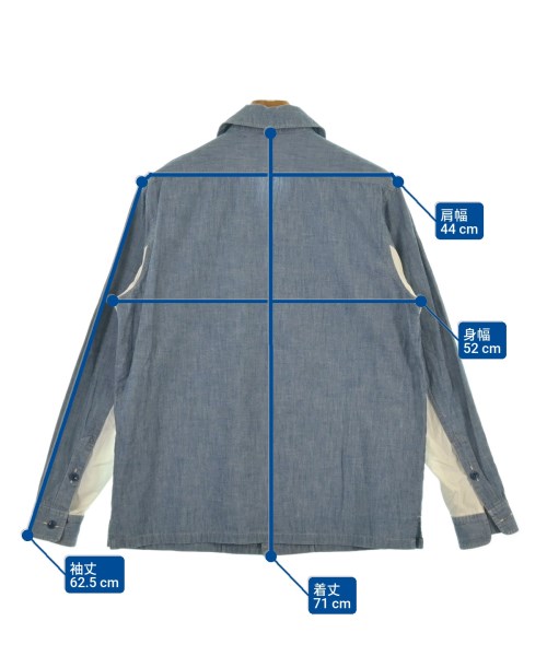 MOTIVE（モーティブ）カジュアルシャツ 青 サイズ:L メンズ/2200531089125