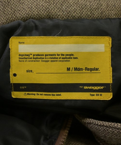 SWAGGER（スワッガー）ダウンジャケット/ダウンベスト 茶 サイズ:M メンズ/2200613456029