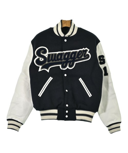 SWAGGER(スワッガー)スタジャン 紺 サイズ:S/2200690421064
