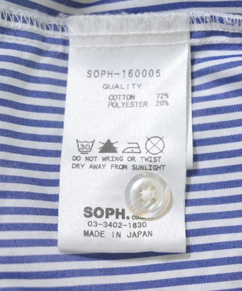 SOPHNET.（ソフネット）カジュアルシャツ 青 サイズ:L メンズ/2200696003066