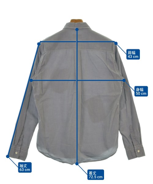 SILAS（サイラス）カジュアルシャツ グレー サイズ:L メンズ/2200531089163