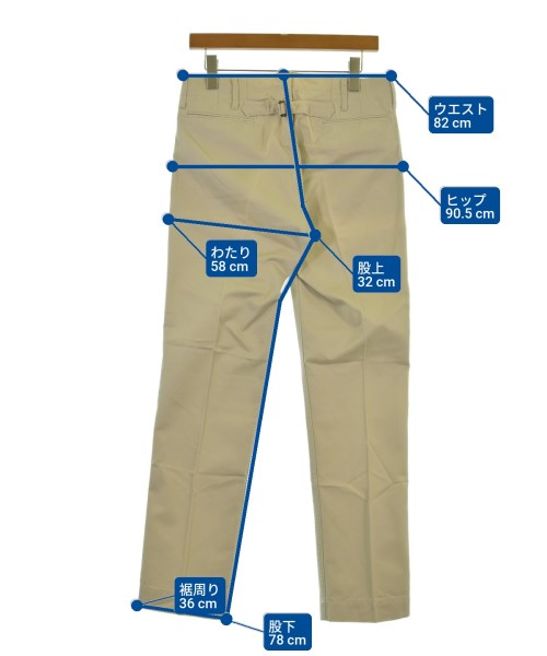 visvim（ヴィズヴィム）チノパン ベージュ サイズ:1(S位) メンズ/2200560410785