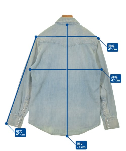 visvim（ヴィズヴィム）カジュアルシャツ 青 サイズ:1(S位) メンズ/2200633376062