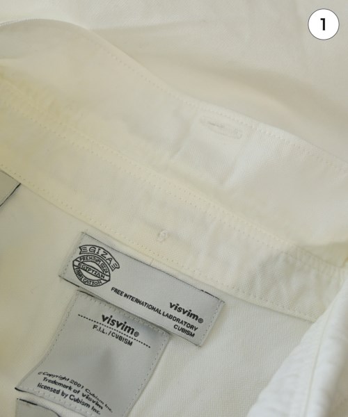 visvim（ヴィズヴィム）カジュアルシャツ 白 サイズ:3(L位) メンズ/2200639639024