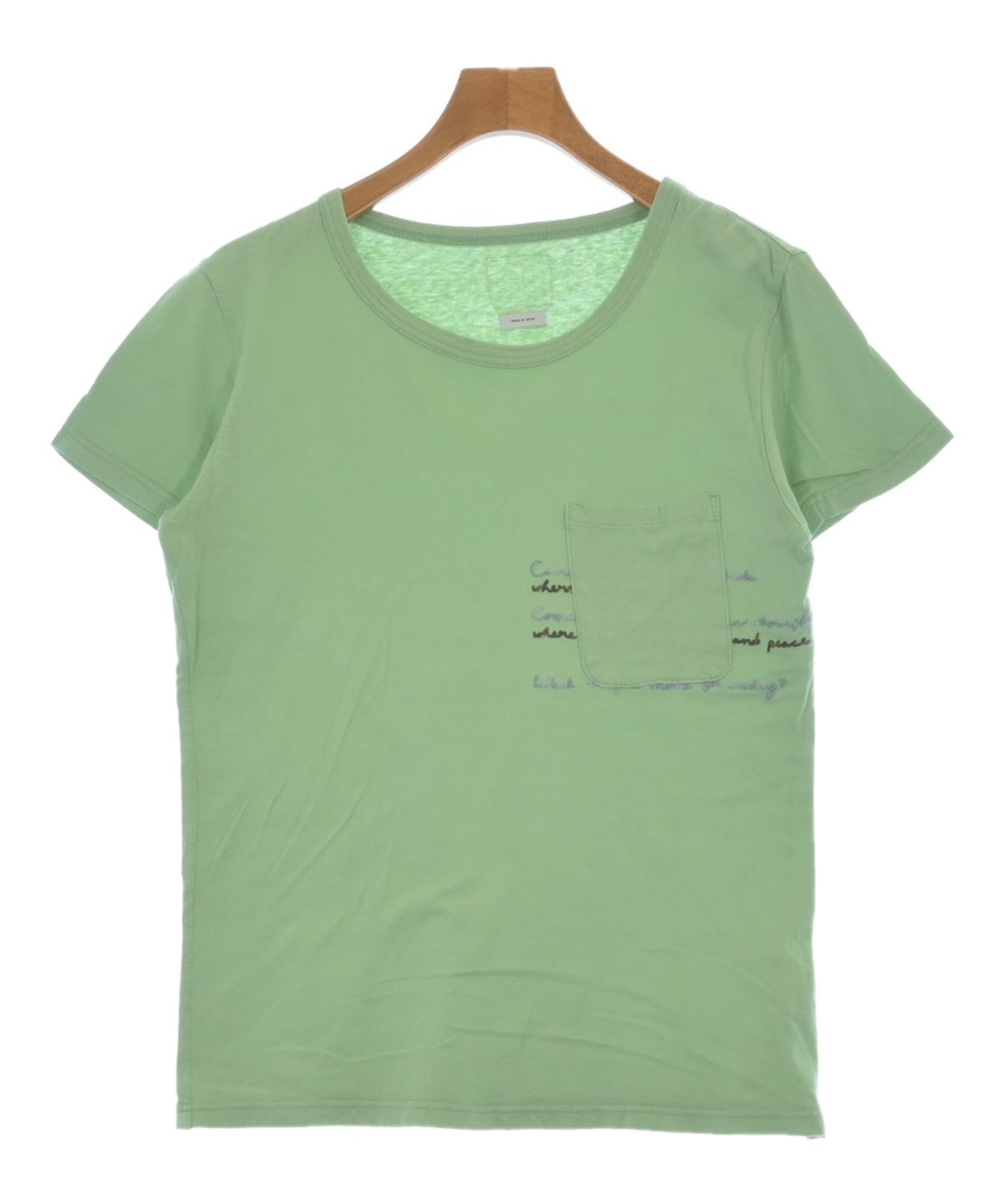 visvim ヴィズヴィム Tシャツ・カットソー メンズ 【古着】【中古】 visvim（ヴィズヴィム）Tシャツ・カットソー 緑 サイズ:2(M位) メンズ