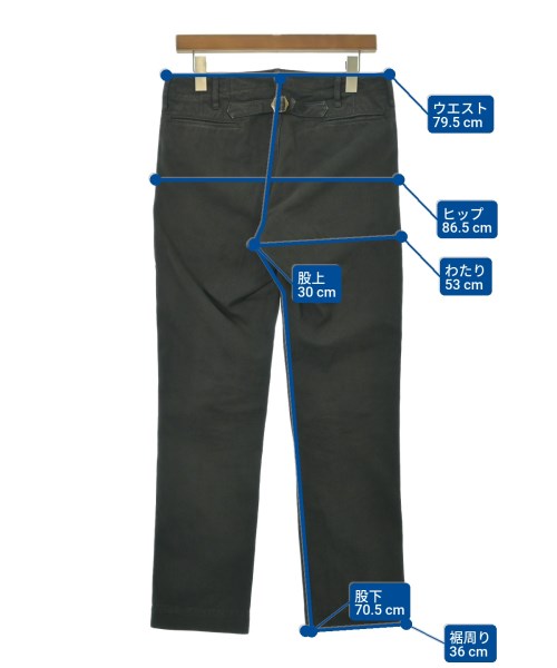 visvim（ヴィズヴィム）チノパン 黒 サイズ:1(S位) メンズ/2200541568146