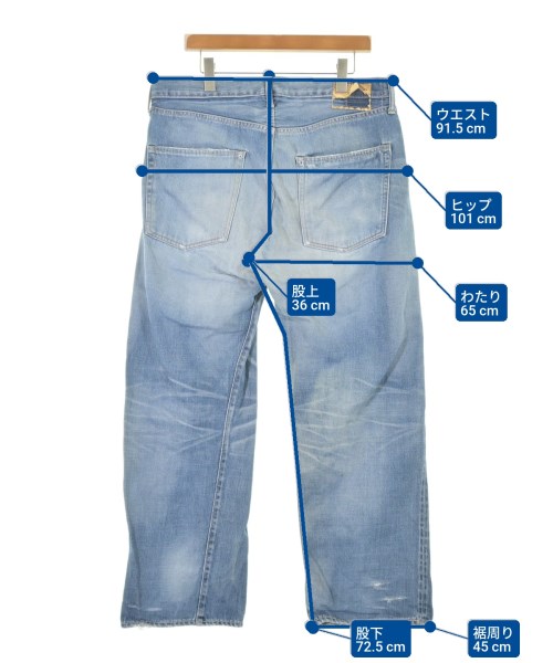 visvim（ヴィズヴィム）デニムパンツ 紺 サイズ:38(XXL位) メンズ/2200626722012