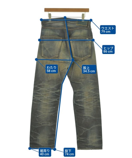 visvim（ヴィズヴィム）デニムパンツ 青 サイズ:32(L位) メンズ/2200630689011