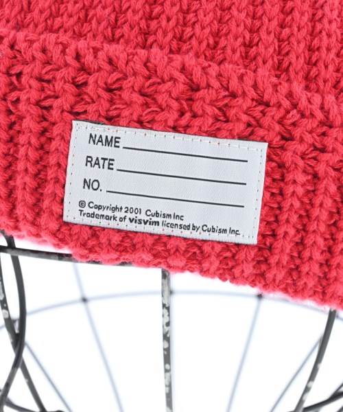 visvim（ヴィズヴィム）ニットキャップ・ビーニー 赤 サイズ:F メンズ/2200620409599