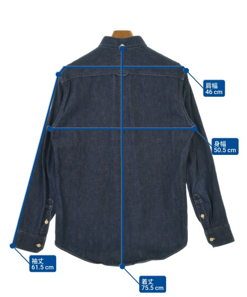 visvim（ヴィズヴィム）カジュアルシャツ 青 サイズ:2(M位) メンズ/2200609189030