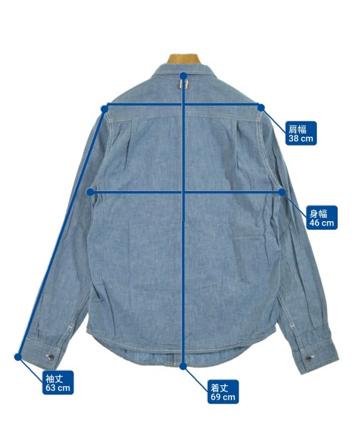 visvim（ヴィズヴィム）カジュアルシャツ 青 サイズ:1(S位) メンズ/2200620333351
