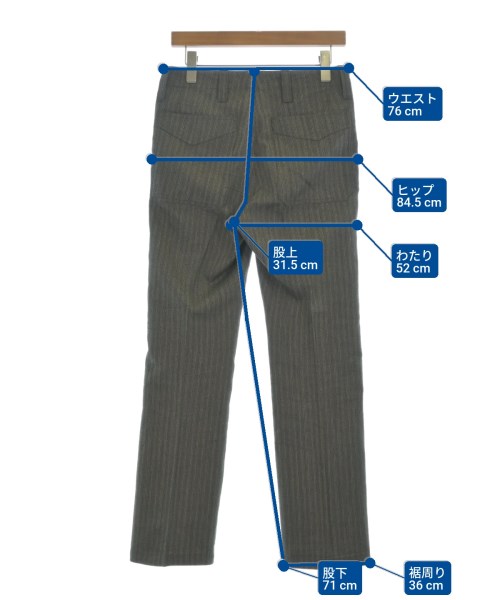 visvim（ヴィズヴィム）スラックス グレー サイズ:1(S位) メンズ/2200675304047