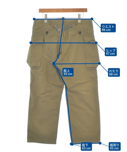 visvim（ヴィズヴィム）カーゴパンツ カーキ サイズ:2(M位) メンズ/2200678084113