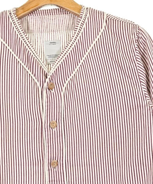 visvim（ヴィズヴィム）カジュアルシャツ 赤 サイズ:3(L位) メンズ/2200698176096