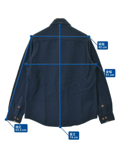 visvim（ヴィズヴィム）カジュアルシャツ 紺 サイズ:2(M位) メンズ/2200699869034