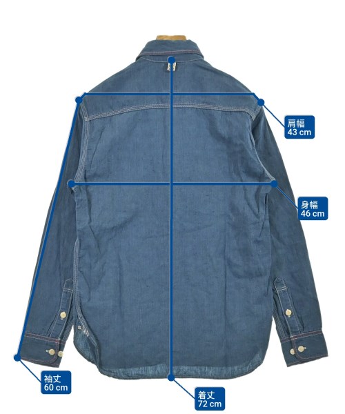 visvim（ヴィズヴィム）カジュアルシャツ 青 サイズ:1(S位) メンズ/2200699196116