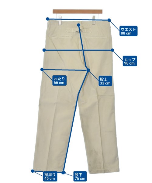 visvim（ヴィズヴィム）チノパン ベージュ サイズ:4(XL位) メンズ/2200657123017