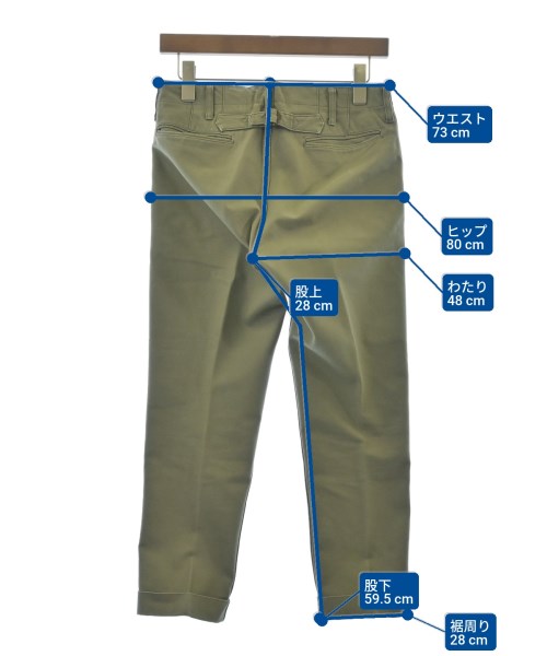 visvim（ヴィズヴィム）チノパン カーキ サイズ:1(S位) メンズ/2200650925076