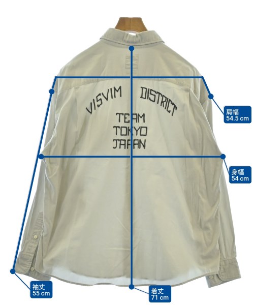 visvim（ヴィズヴィム）カジュアルシャツ グレー サイズ:1(S位) メンズ/2200650925137