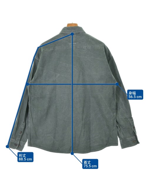 visvim（ヴィズヴィム）カジュアルシャツ 緑 サイズ:3(L位) メンズ/2200657383503