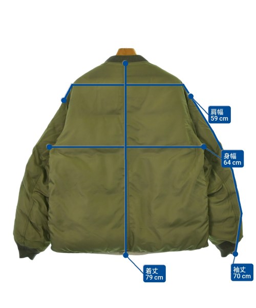 visvim（ヴィズヴィム）ミリタリーブルゾン カーキ サイズ:3(L位) メンズ/2200661343029