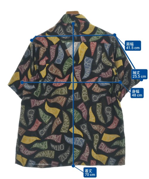 visvim（ヴィズヴィム）カジュアルシャツ 黒 サイズ:2(M位) メンズ/2200661343180