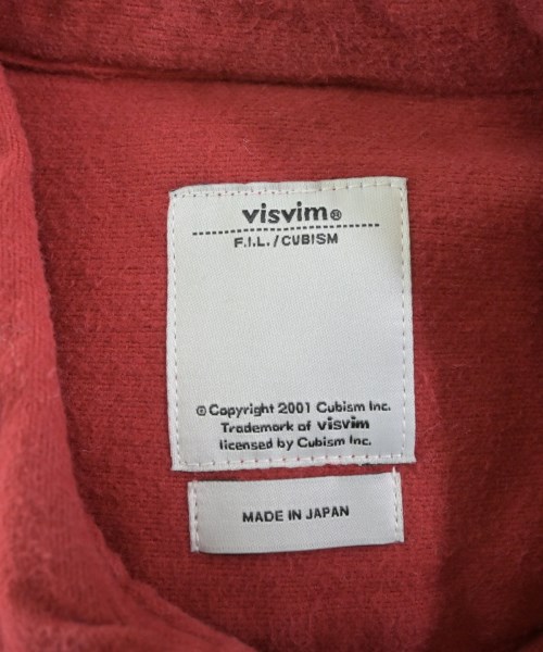 visvim（ヴィズヴィム）カジュアルシャツ 赤 サイズ:2(M位) メンズ/2200662047025