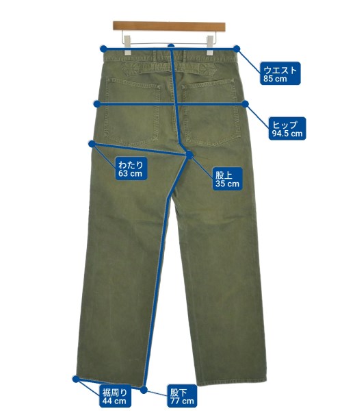 visvim（ヴィズヴィム）カーゴパンツ カーキ サイズ:3(L位) メンズ/2200713037050