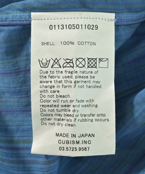 visvim（ヴィズヴィム）カジュアルシャツ 青 サイズ:3(L位) メンズ/2200711148079