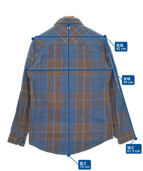 visvim（ヴィズヴィム）カジュアルシャツ 茶 サイズ:1(S位) メンズ/2200714608235