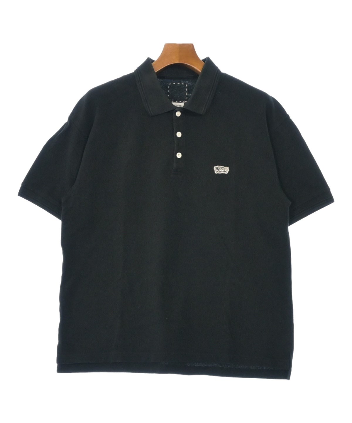 visvim ヴィズヴィム ポロシャツ メンズ 【古着】【中古】 visvim（ヴィズヴィム）ポロシャツ 黒 サイズ:3(L位) メンズ