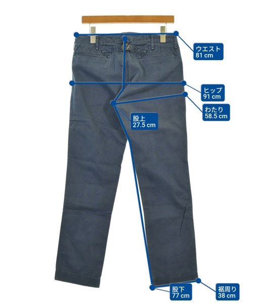 visvim（ヴィズヴィム）チノパン 紺 サイズ:1(S位) メンズ/2200647961087