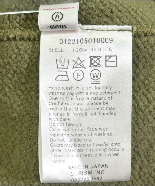 visvim（ヴィズヴィム）スウェット カーキ サイズ:3(L位) メンズ/2200643152243
