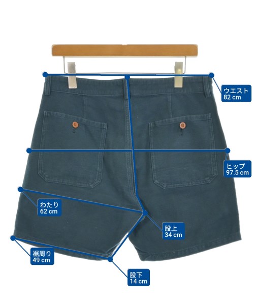 visvim（ヴィズヴィム）ショートパンツ 青 サイズ:1(S位) メンズ/2200643542303