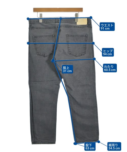 visvim（ヴィズヴィム）デニムパンツ グレー サイズ:4(XL位) メンズ/2200667878099