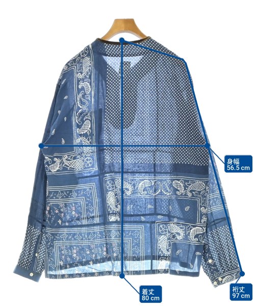 visvim（ヴィズヴィム）カジュアルシャツ 紺 サイズ:4(XL位) メンズ/2200722259078