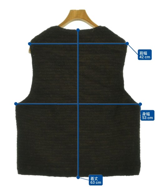visvim（ヴィズヴィム）ベスト 茶 サイズ:3(L位) メンズ/2200725504052