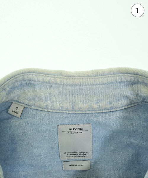 visvim（ヴィズヴィム）カジュアルシャツ 青 サイズ:1(S位) メンズ/2200727451033