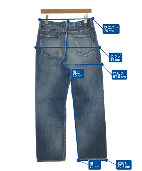 visvim（ヴィズヴィム）デニムパンツ 紺 サイズ:1(S位) メンズ/2200685245019