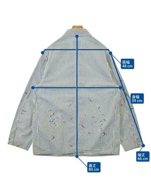 visvim（ヴィズヴィム）カバーオール 青 サイズ:3(L位) メンズ/2200686462040