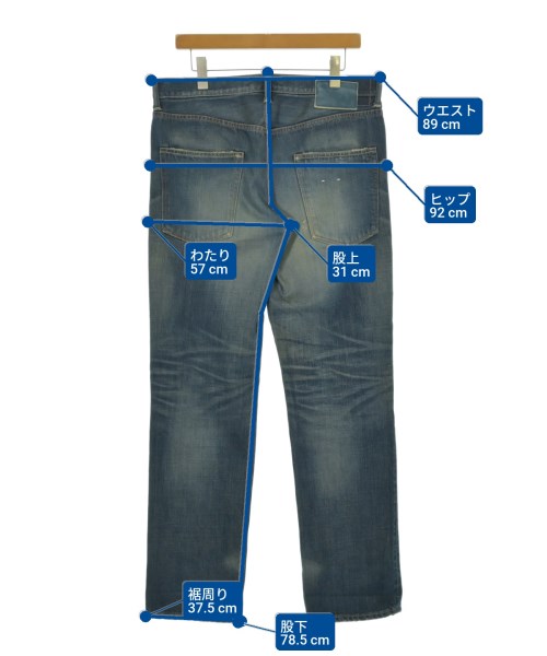 visvim（ヴィズヴィム）デニムパンツ 青 サイズ:34(XL位) メンズ/2200691884035